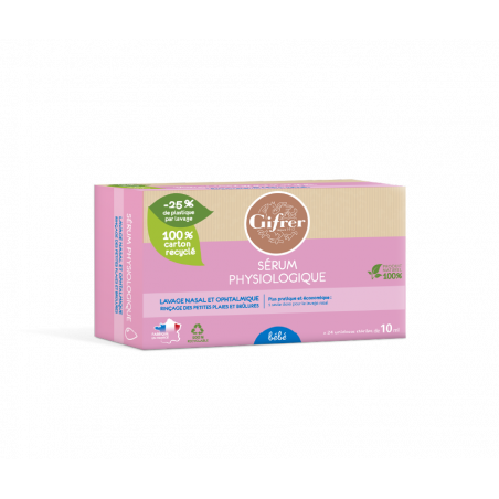 SERUM PHYSIOLOGIQUE 24×10 ml Gifrer