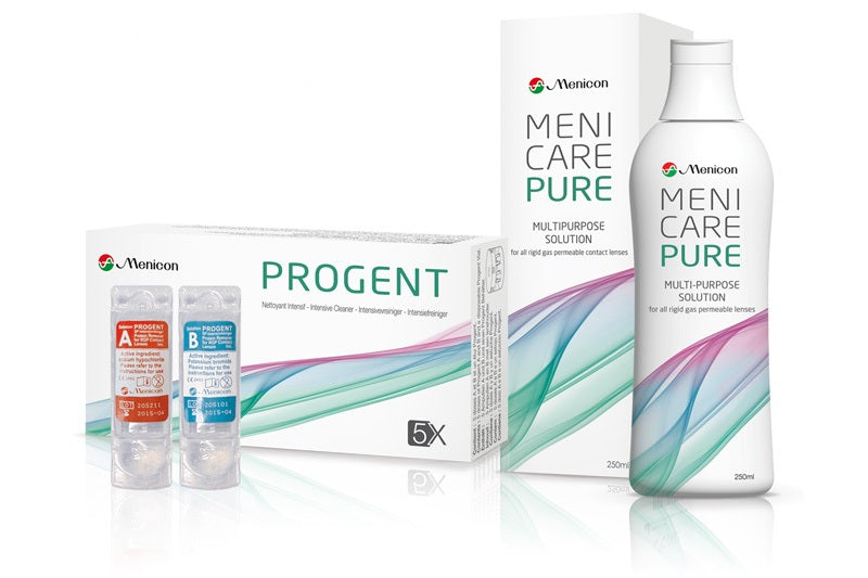 MENICARE PURE 250 ml + PROGENT 5 doses Menicon
