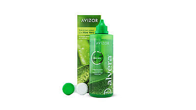 Alvera 350 ml : solution de décontamination pour lentilles souples + étui plat